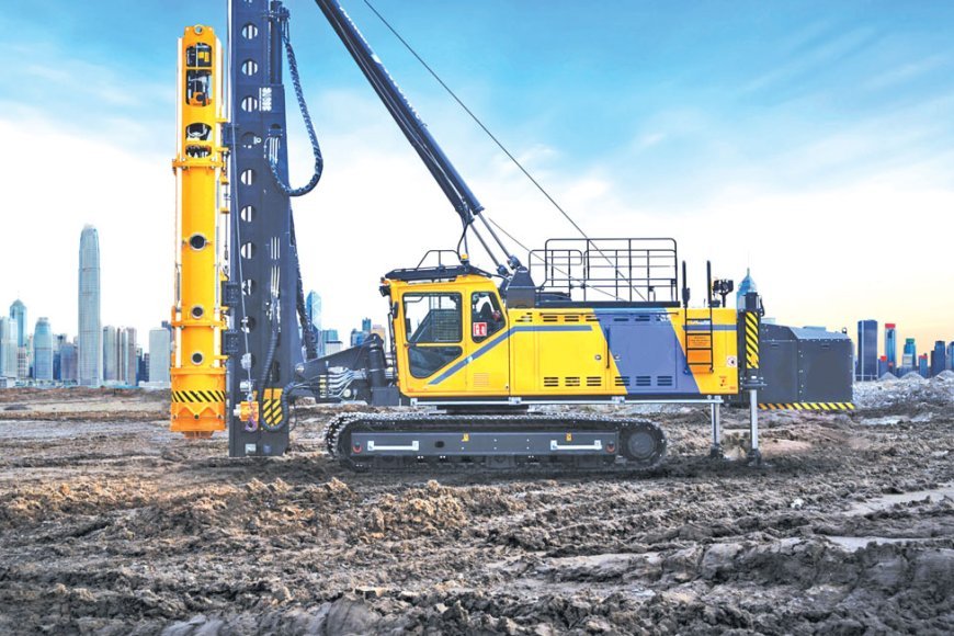 Modern rotary piling drill rig available for sale