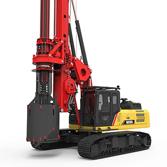 Rotary piling rig with rotary drive and crawler undercarriage